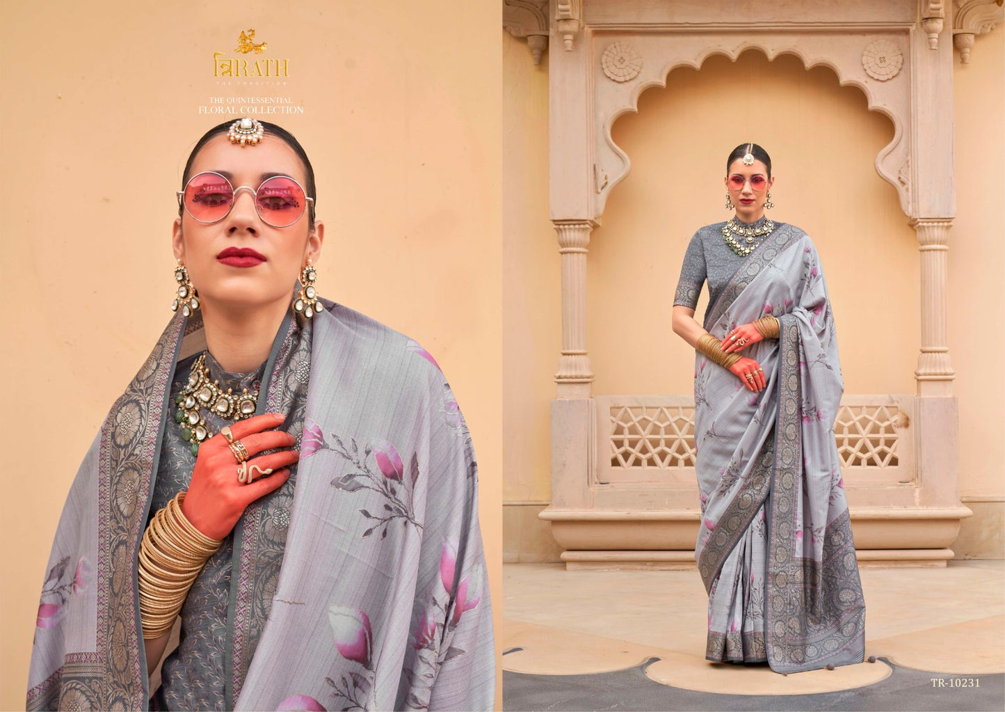 10231 Pushpvatika Trirath Sarees