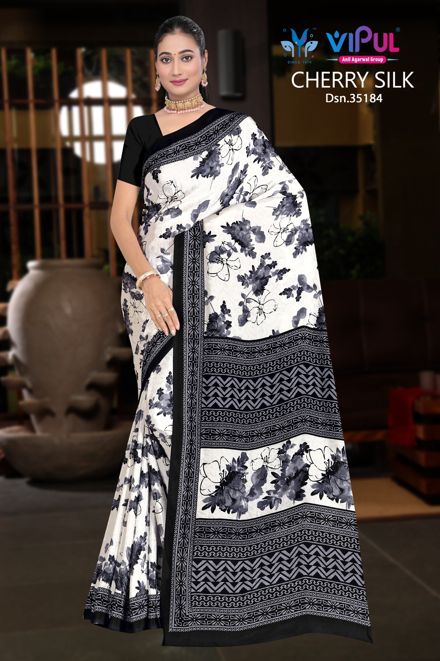35184 Vipul Crape Sarees