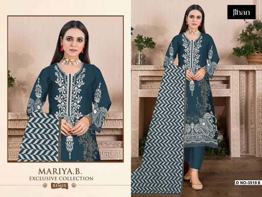 3519B Jihan Embroidery Pakistani Salwar Suits