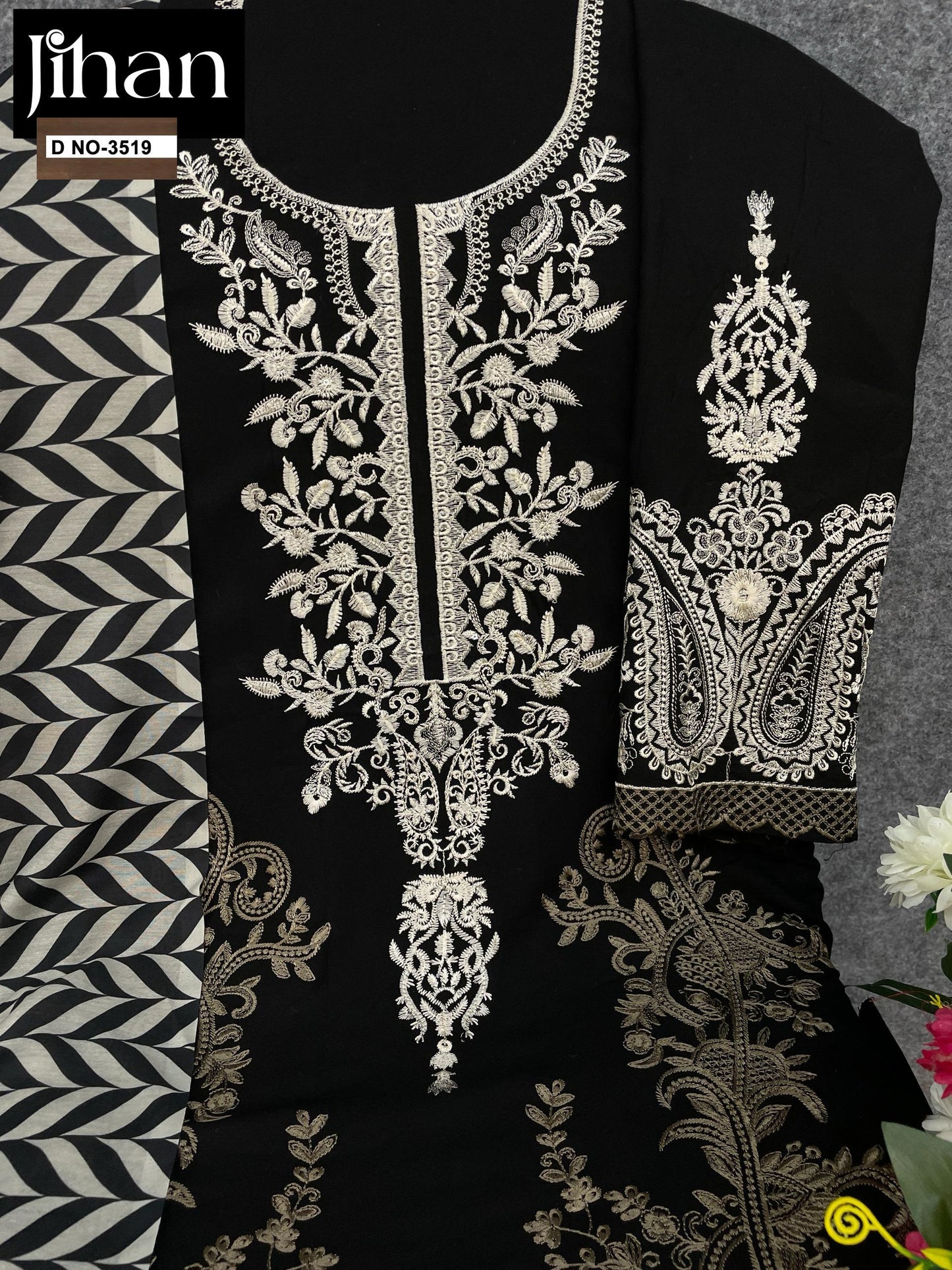 3519 Jihan Embroidery Pakistani Salwar Suits