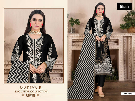 3519 Jihan Embroidery Pakistani Salwar Suits