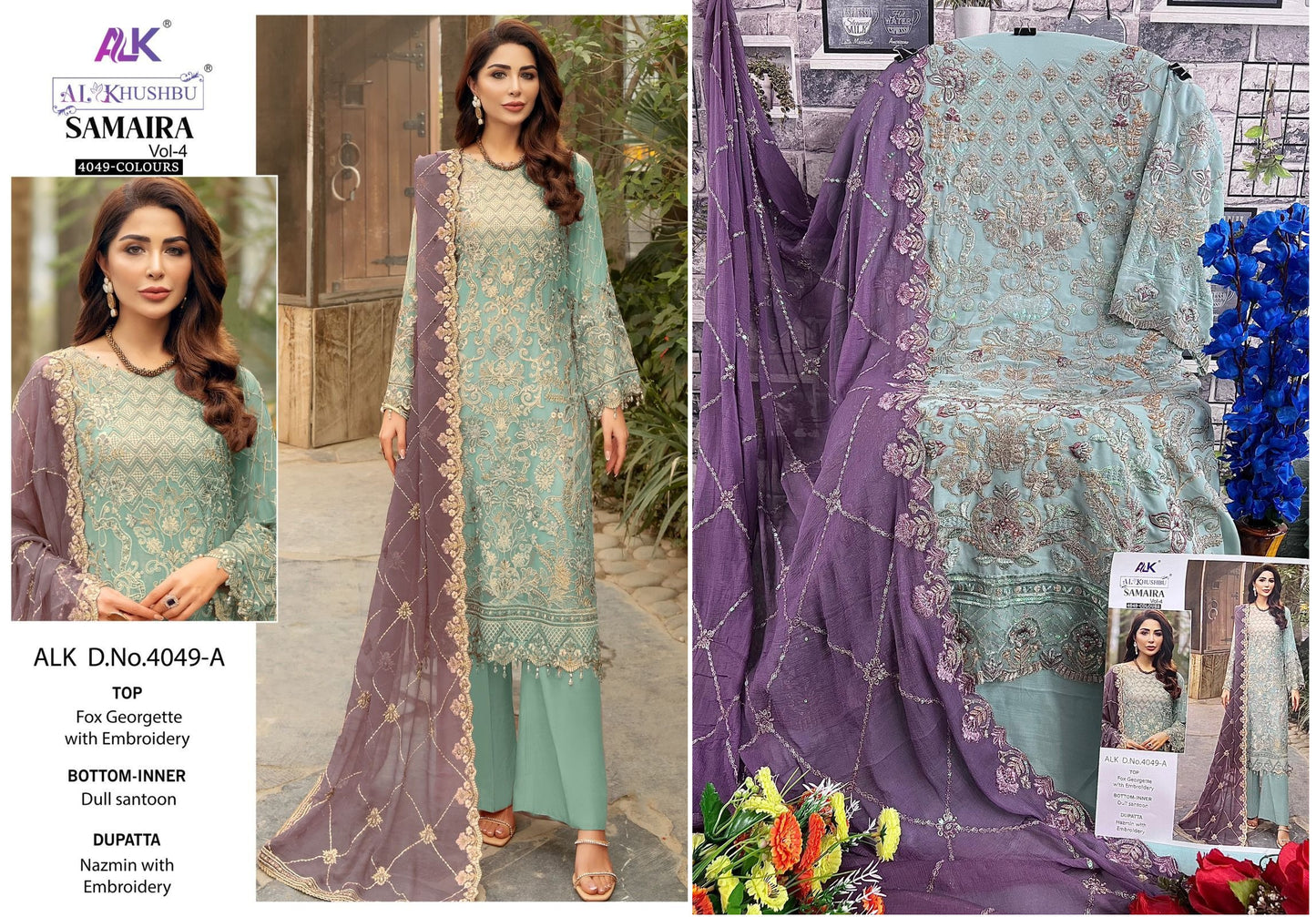 4049A Alk Pakistani Salwar Suits