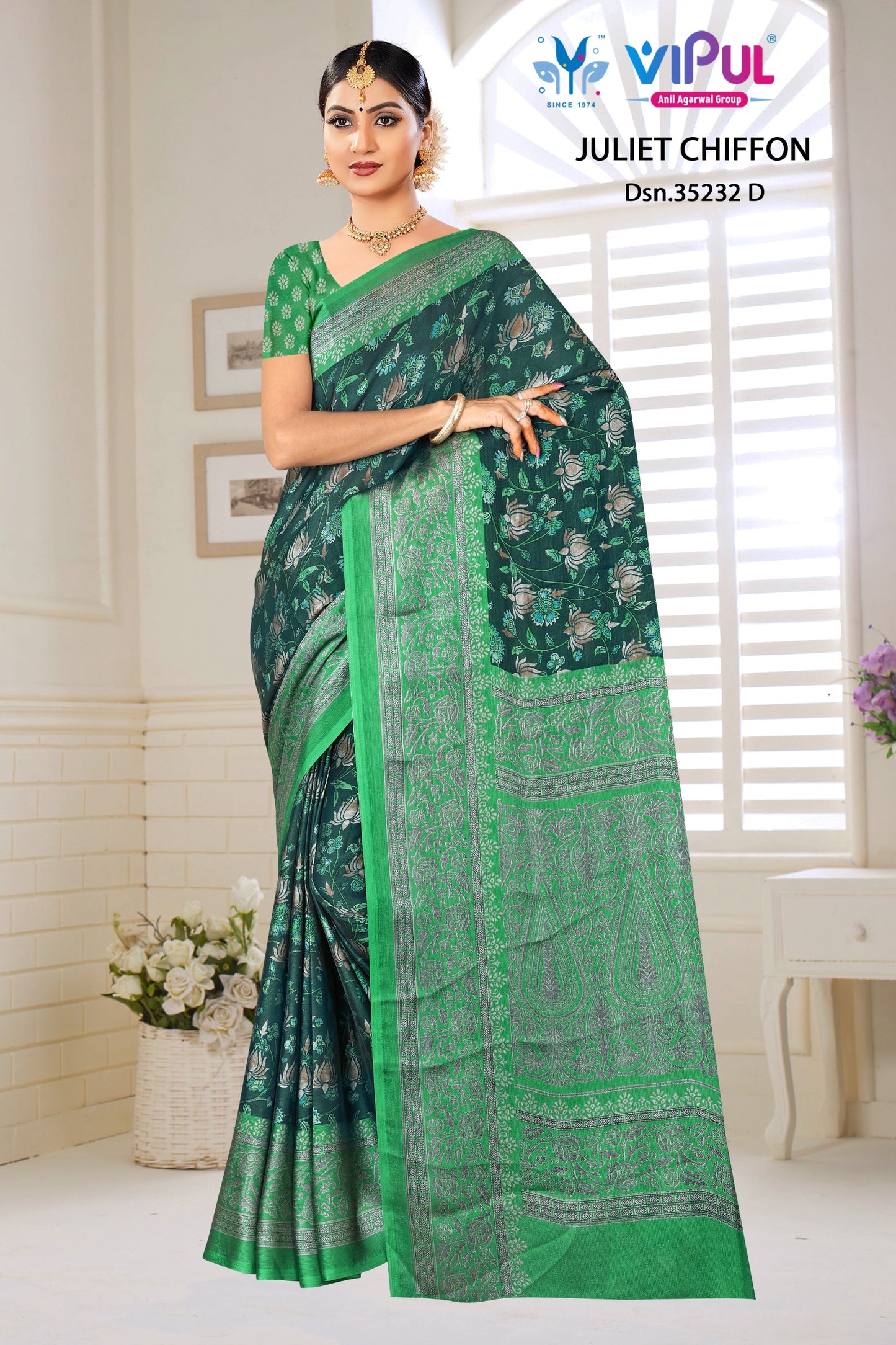 35232-D Juliet Vipul Chiffon Sarees