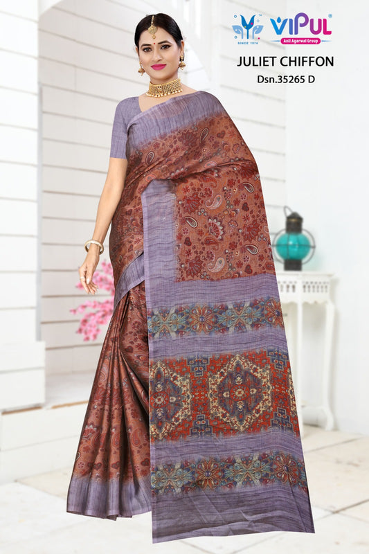 35265-D Juliet Vipul Chiffon Sarees