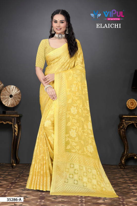 35286-A Elaichi Vipul Brasso Sarees