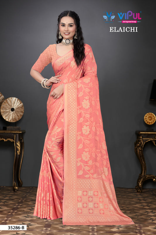 35286-B Elaichi Vipul Brasso Sarees