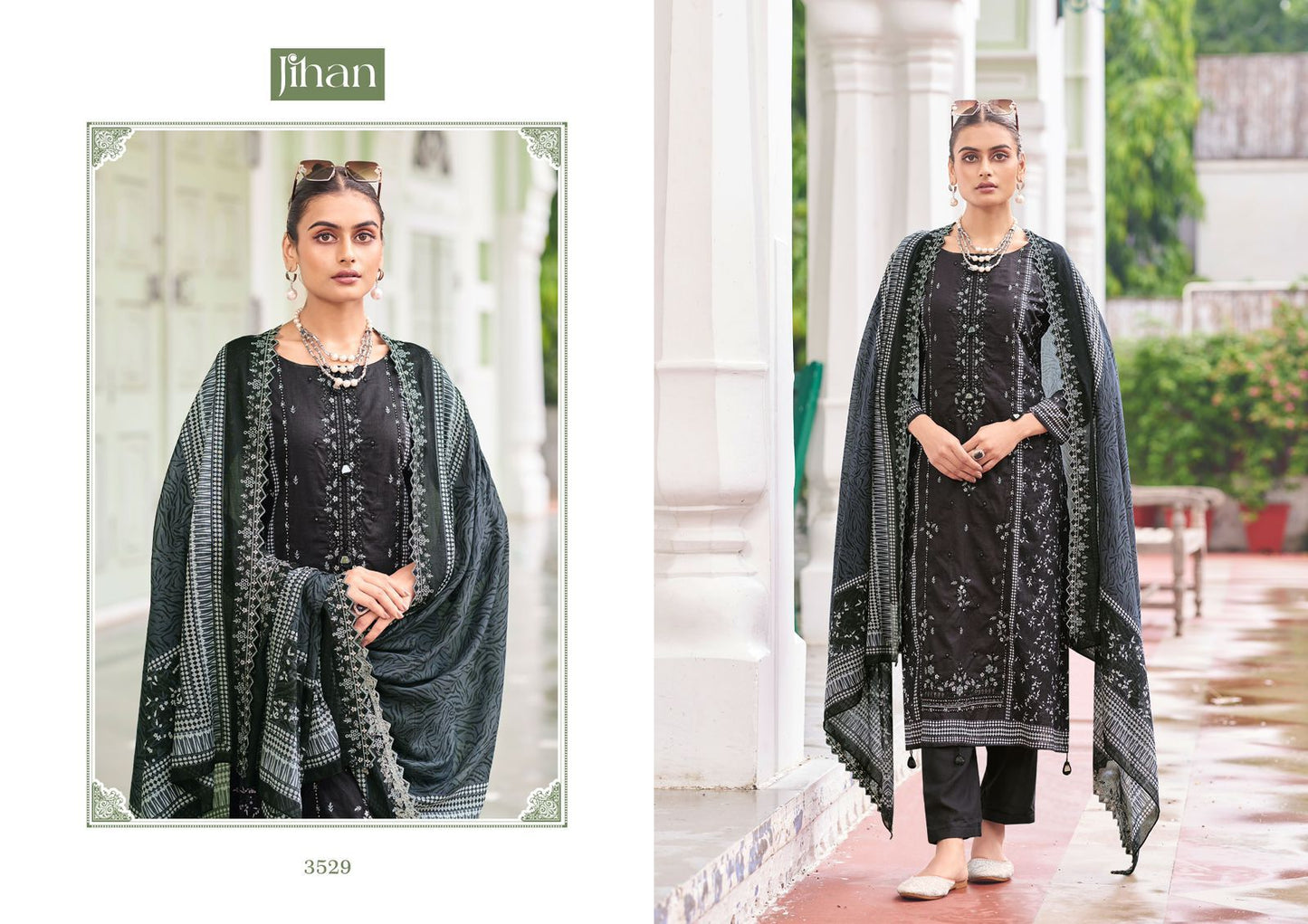 3529 Bin Saeed Vol 15 Jihan Print Pakistani Salwar Suits