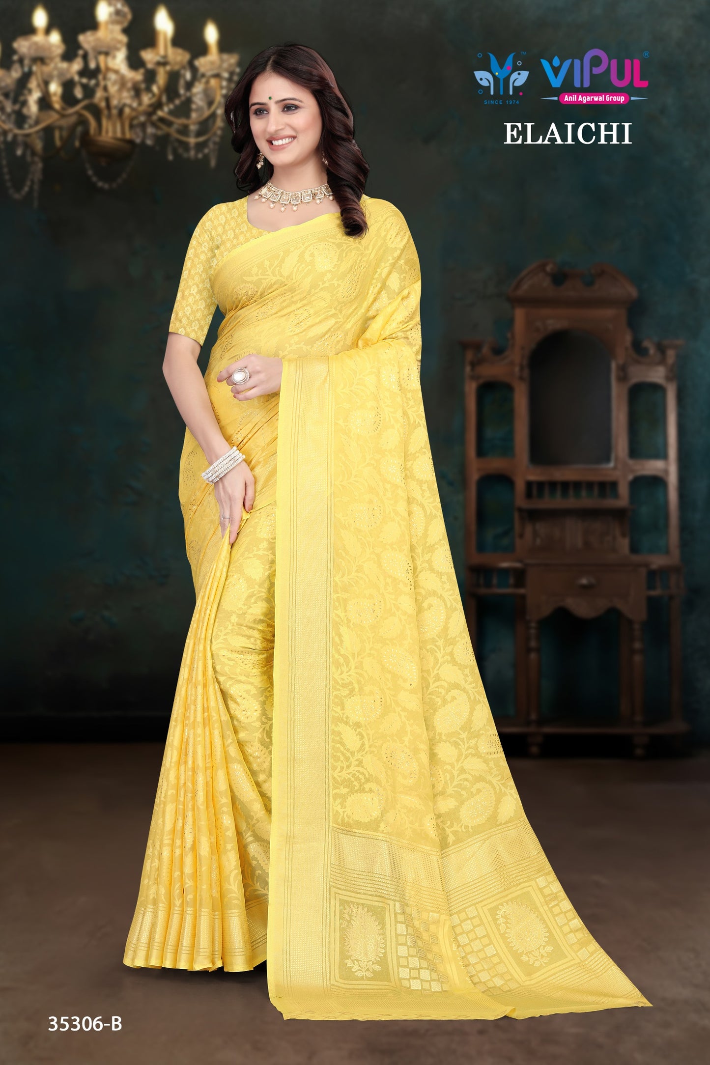 35306-B Elaichi Vipul Brasso Sarees