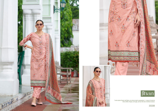 3530 Bin Saeed Vol 15 Jihan Print Pakistani Salwar Suits