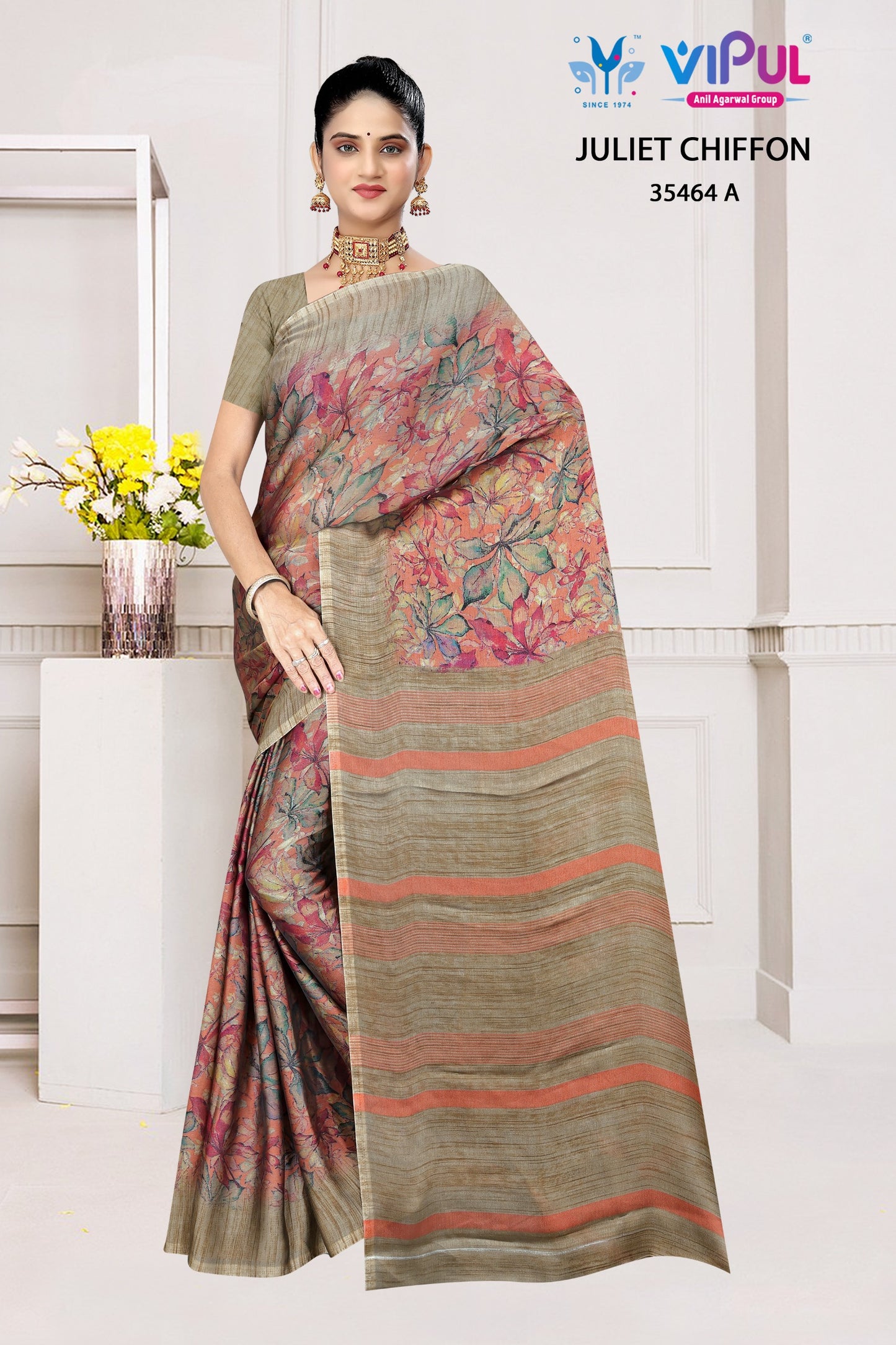 35464-A Juliet Vipul Chiffon Sarees