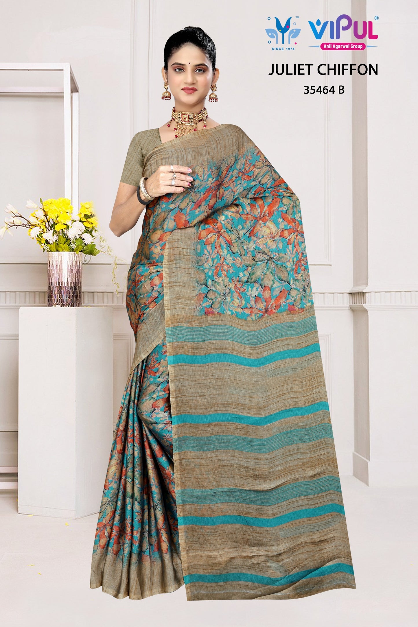35464-B Juliet Vipul Chiffon Sarees