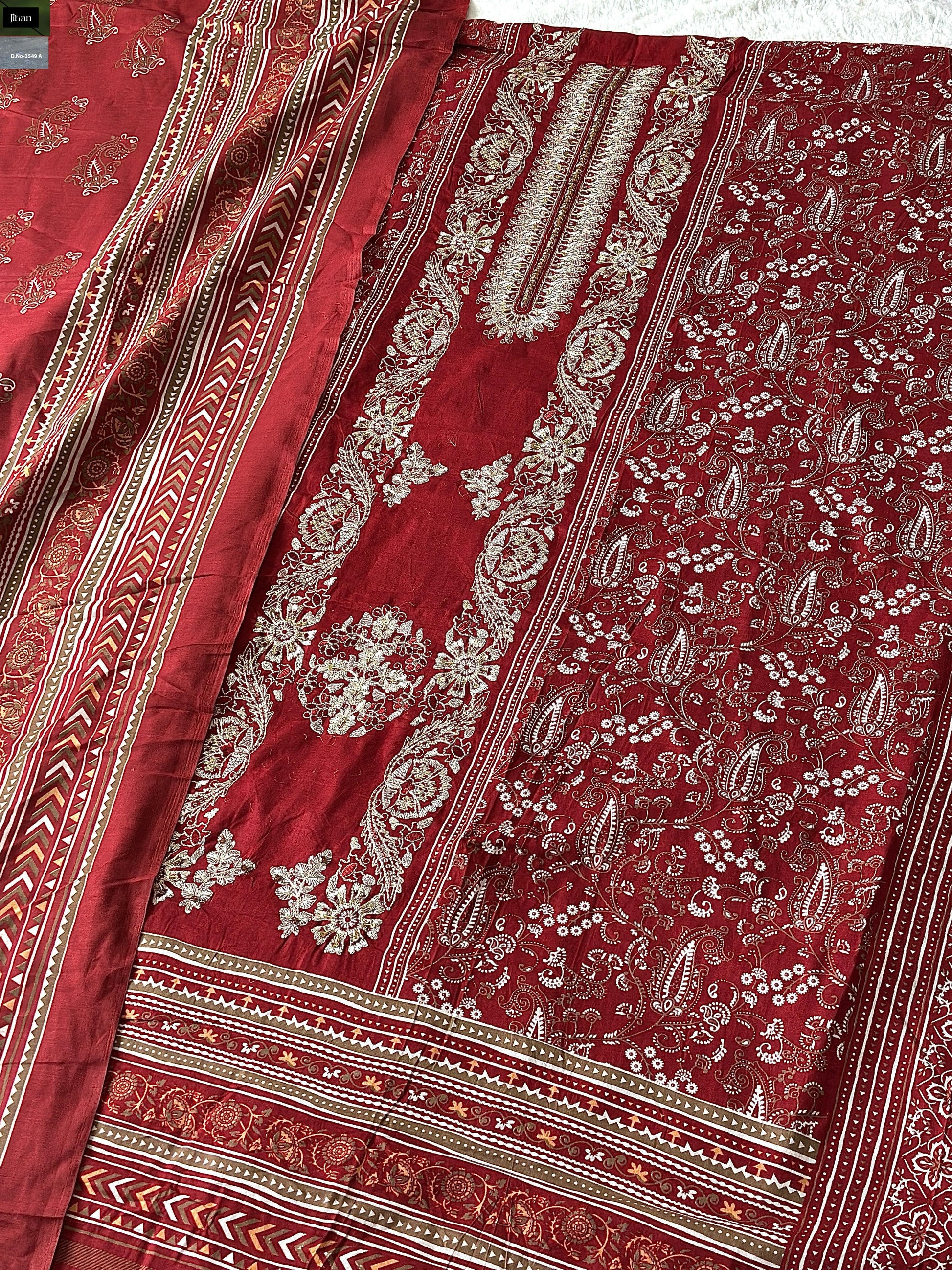 3549A Jihan Emroidery Pakistani Salwar Suits