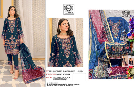 206A Mushq Pakistani Salwar Suits