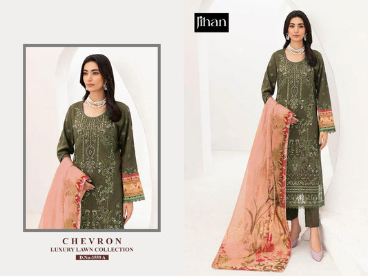 3559A Jihan Embroidery Pakistani Readymade Suits