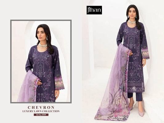 3559 Jihan Embroidery Pakistani Readymade Suits