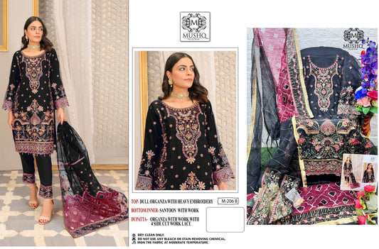 206B Mushq Pakistani Salwar Suits