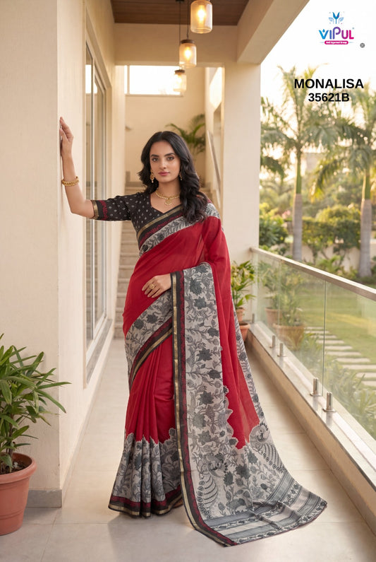 35621-B Vipul Mal Cotton Sarees
