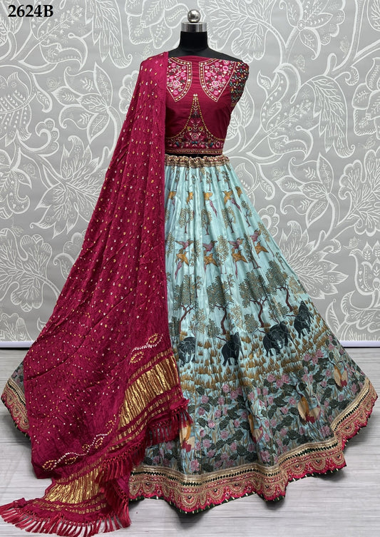 2624B Anjani Art Lehenga Choli