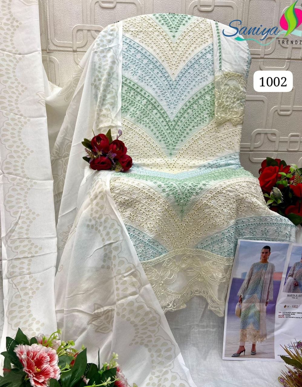 1002 Saniya  Trendz Mariya B Hits Pakistani Salwar Suit
