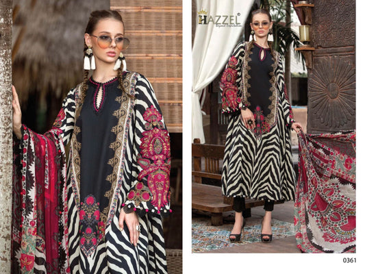 360 Red Hazzel Pure Cotton Pakistani Salwar Suits