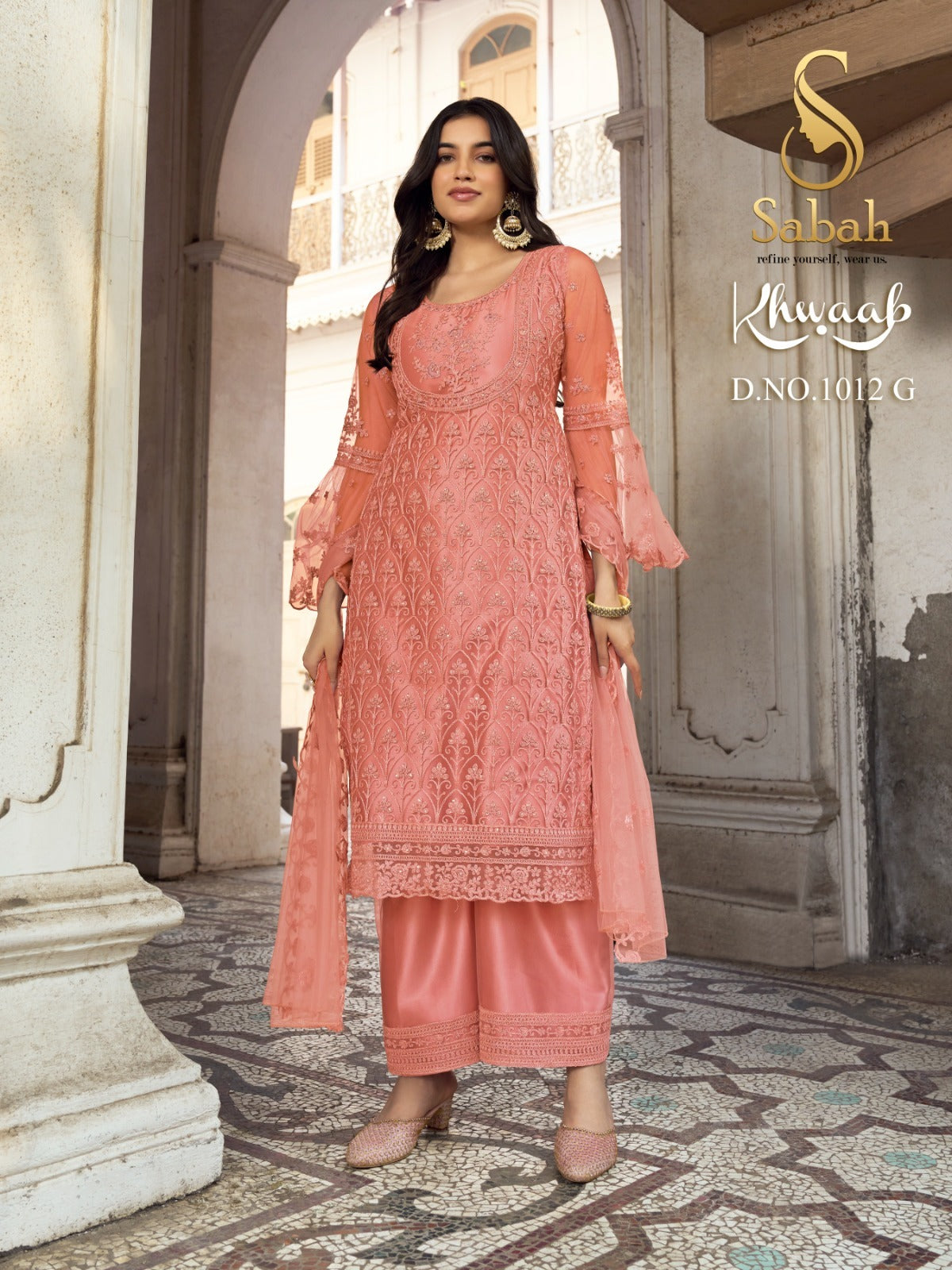 1012G Khwaab Sabah Unstitched Suits