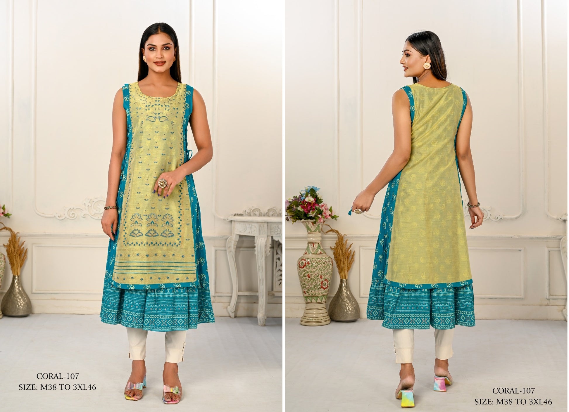 107 Coral Jivora Kurti