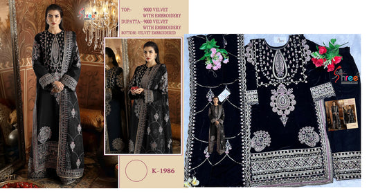 1986 Shree Fabs Velvet Suits