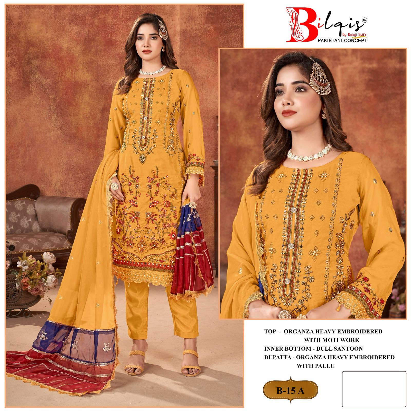15A Bilqis Pakistani Salwar Suits