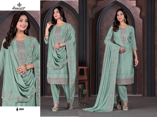 2019 Swati Swagat Unstitched Suits