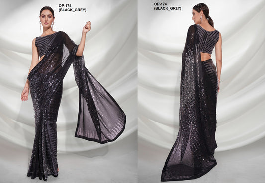 174 Black Laxminam Sarees