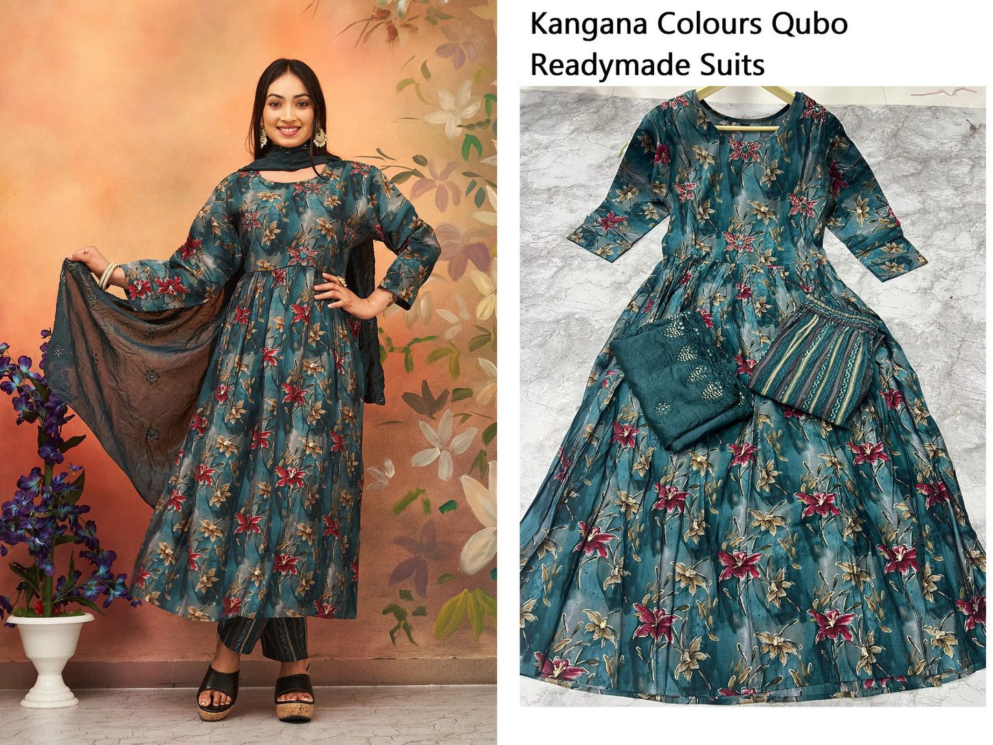 Kangana Colours Qubo Readymade Suits