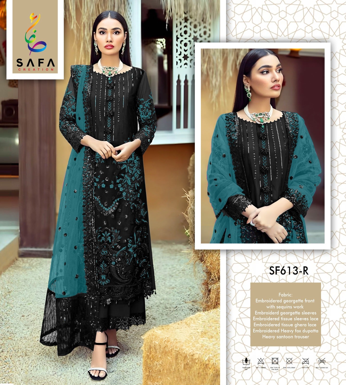 613R Safa Creation Pakistani Salwar Suits