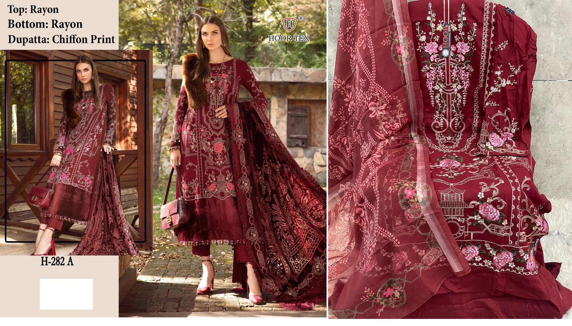 282A Hoor Tex Pakistani Salwar Suits