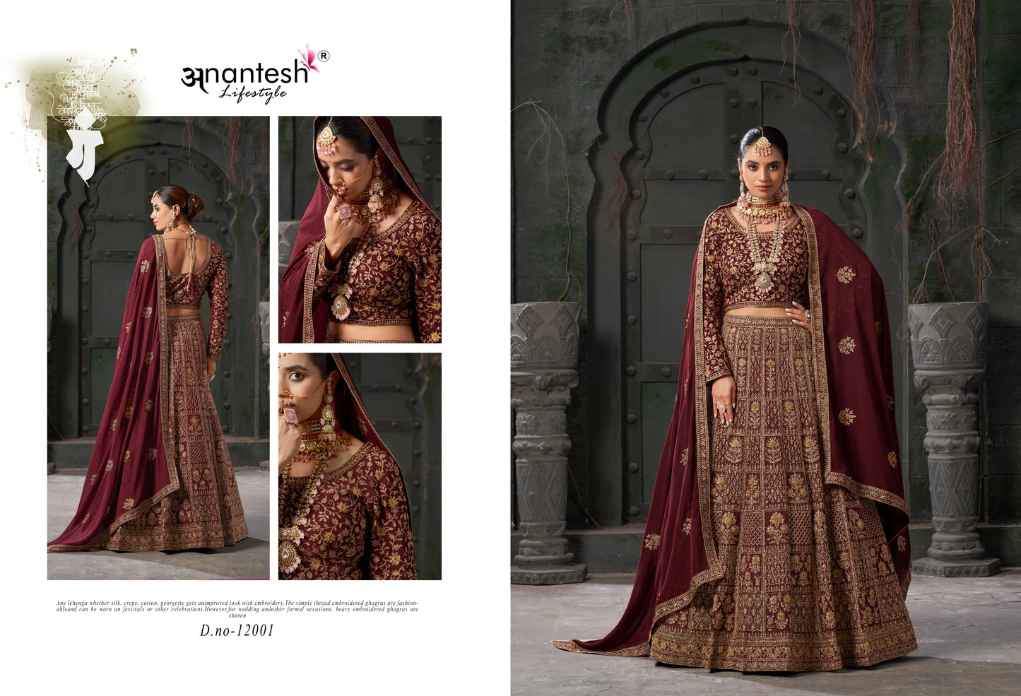 12001 Nikaah The Wedding Vibes Vol 1 Anantesh Readymade Lehenga Choli
