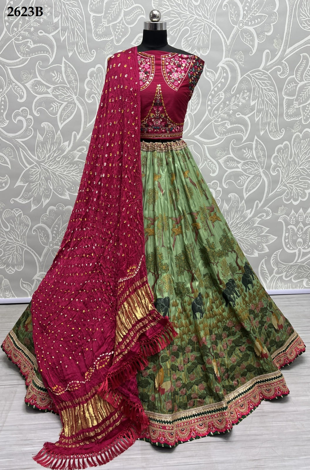 2623B Anjani Art Lehenga Choli