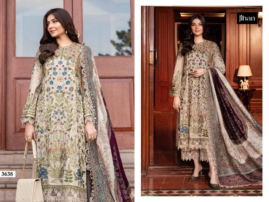 3638 Maria B Exclusive Collection Jihan Embroidery Pakistani Salwar Suits