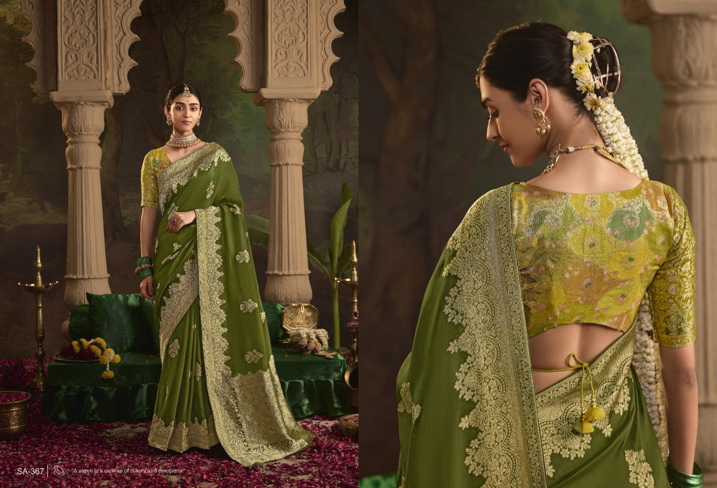 367 Raas Kimora Sindhuri Dola Silk Sarees