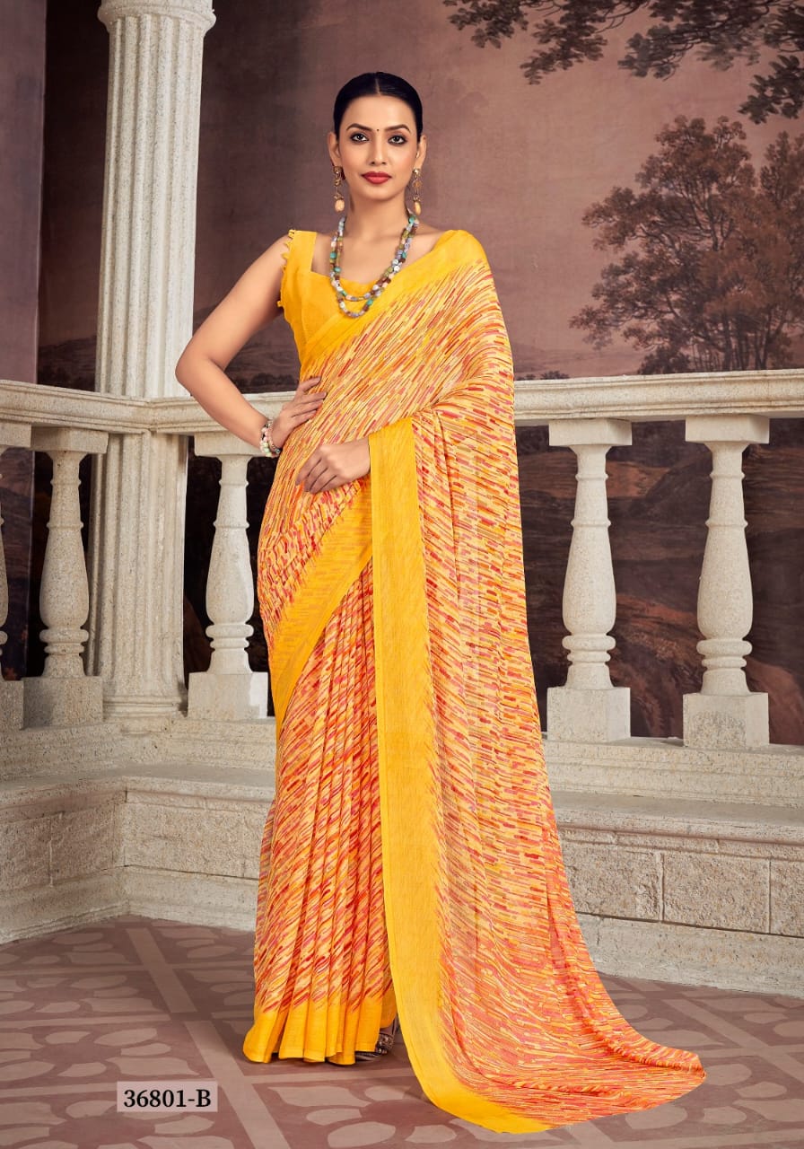 36801B Star Vol 173 Ruchi Chiffon Sarees
