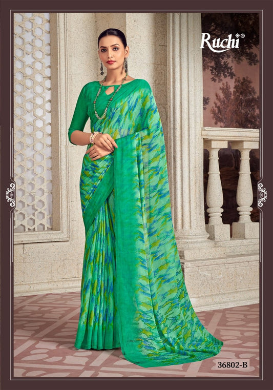 36802B Star Vol 173 Ruchi Chiffon Sarees