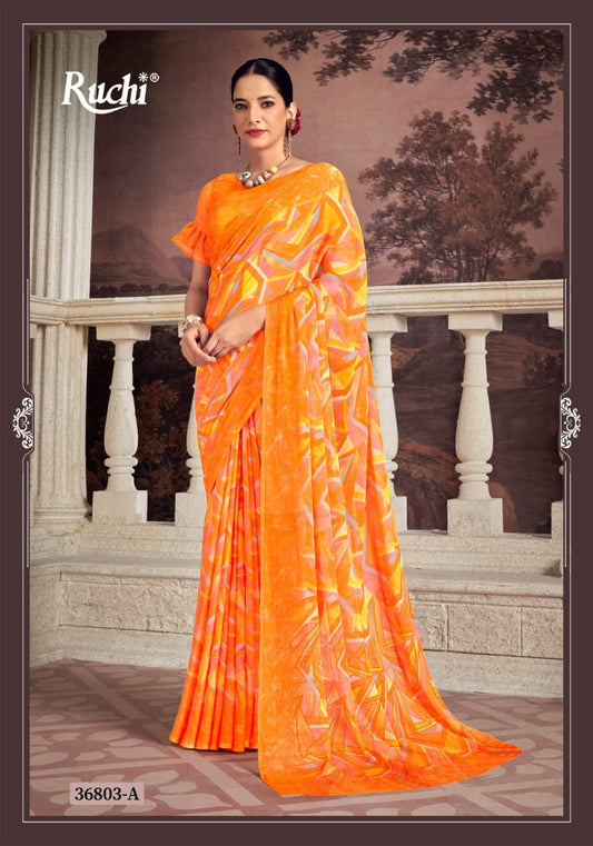 36803A Star Vol 173 Ruchi Chiffon Sarees