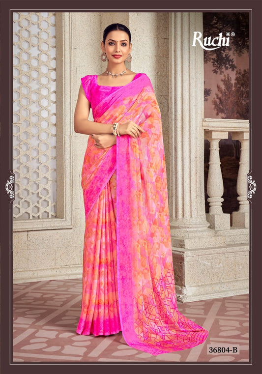 36804B Star Vol 173 Ruchi Chiffon Sarees