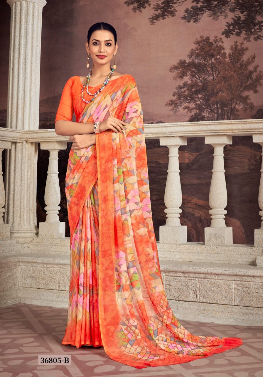 36805B Star Vol 173 Ruchi Chiffon Sarees