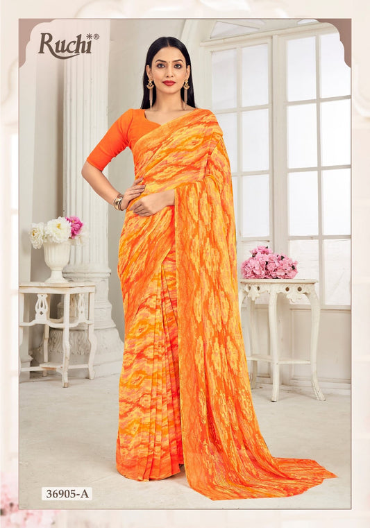 36905A Ragaa Vol 11 Ruchi Georgette Sarees