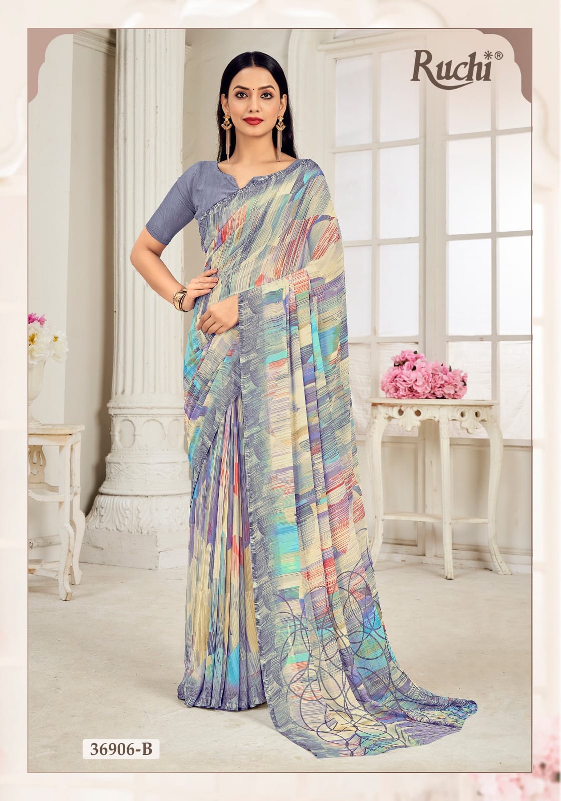 36906B Ragaa Vol 11 Ruchi Georgette Sarees