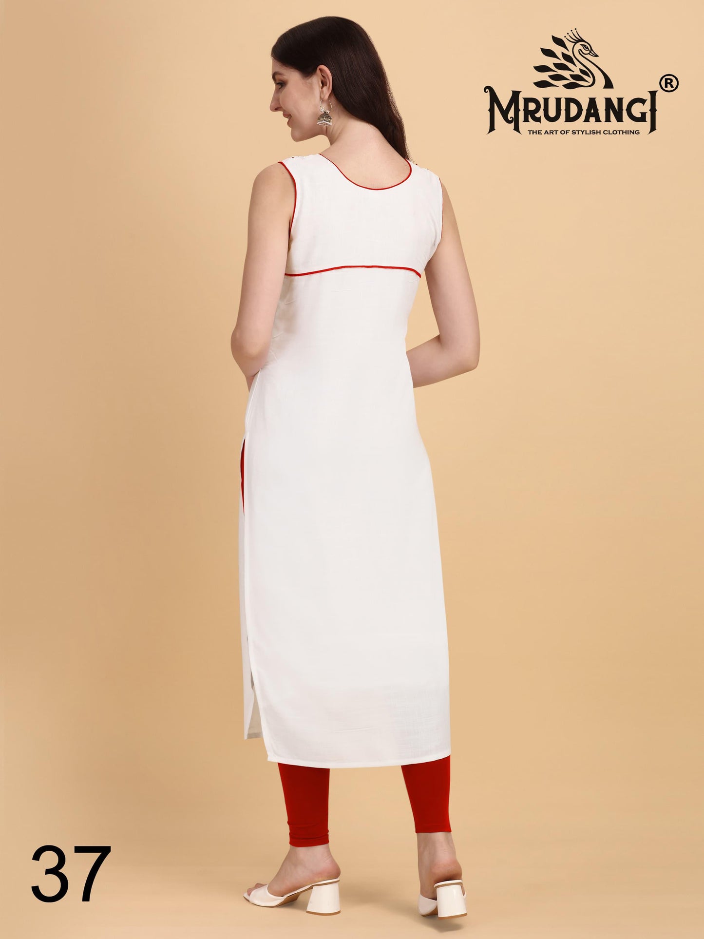 37-Noor Mrudangi Cotton Slub Kurti