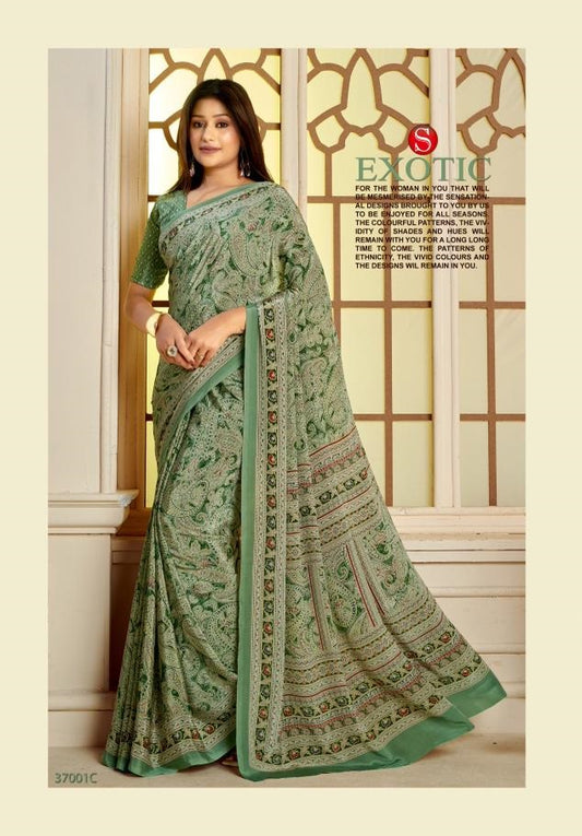 37001C Shades Exclusive Sushma Georgette Sarees