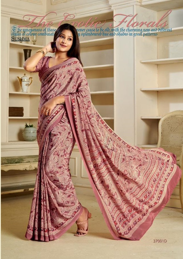 37001D Shades Exclusive Sushma Georgette Sarees