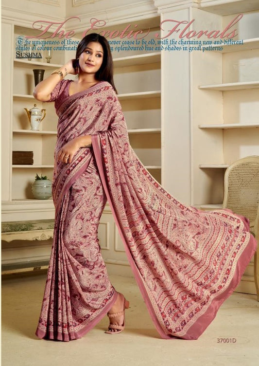 37001D Shades Exclusive Sushma Georgette Sarees