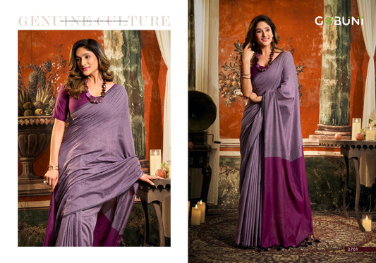 3701 Swati Gobuni Mal Cotton Sarees