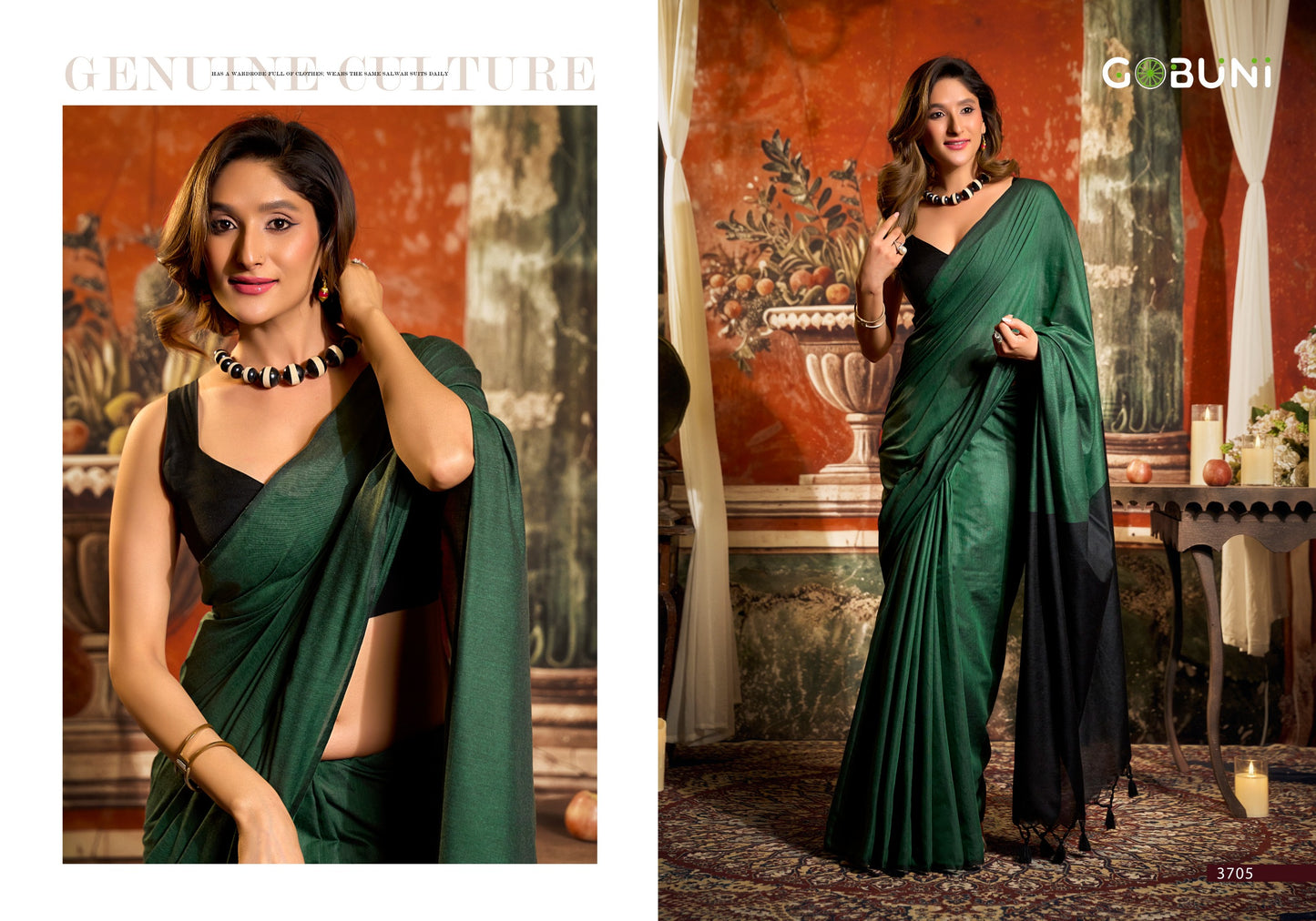 3705 Swati Gobuni Mal Cotton Sarees
